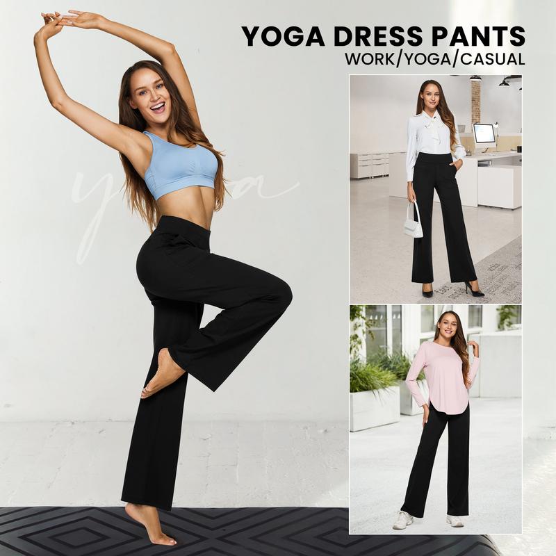 ⚡Women's High-Waisted Business Casual Wide Leg Pants with Pockets
