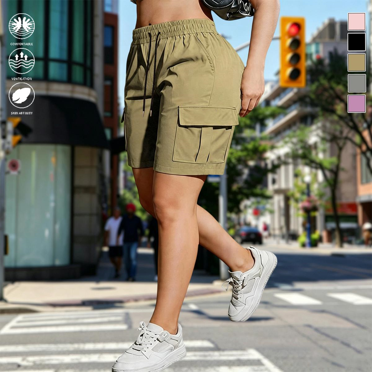 【LAST DAY SALE】Women's Lightweight Cargo Shorts with Multi-Pockets