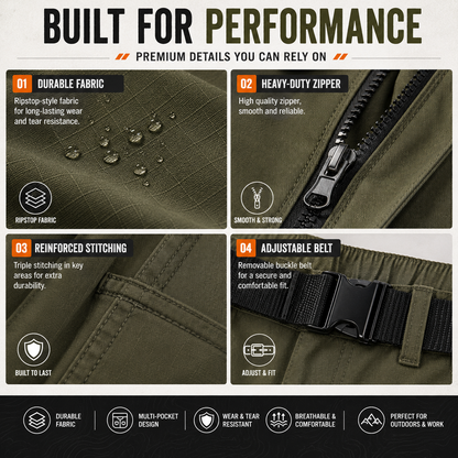 Men's Tactical Cargo Pants – Durable Multi-Pocket Outdoor Work Pants