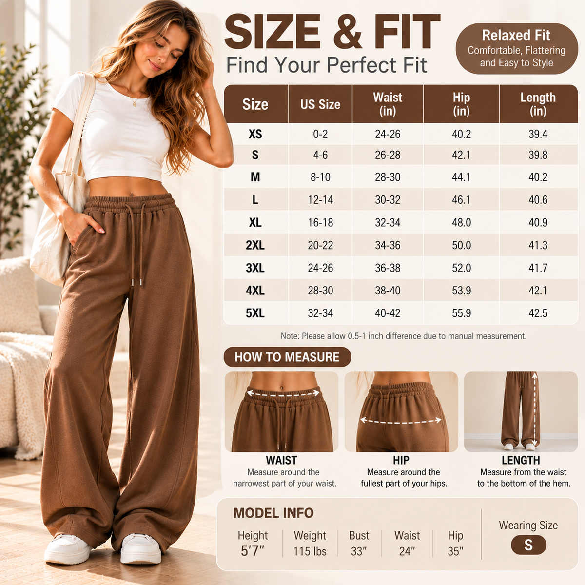 Women's Casual Wide Leg Drawstring Sweatpants with Pockets
