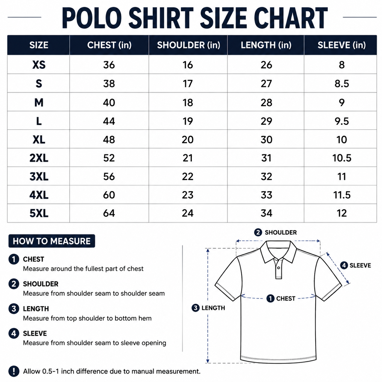 Men’s Polo Shirts – Short Sleeve Casual Golf Shirts, Soft Breathable Classic Fit