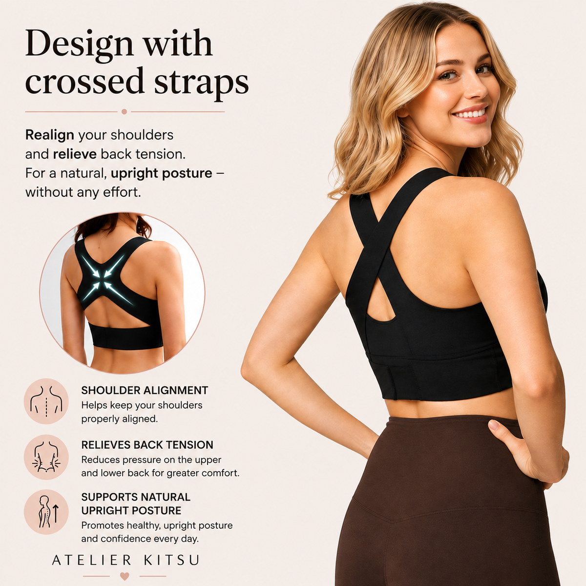 Posture corrector bra