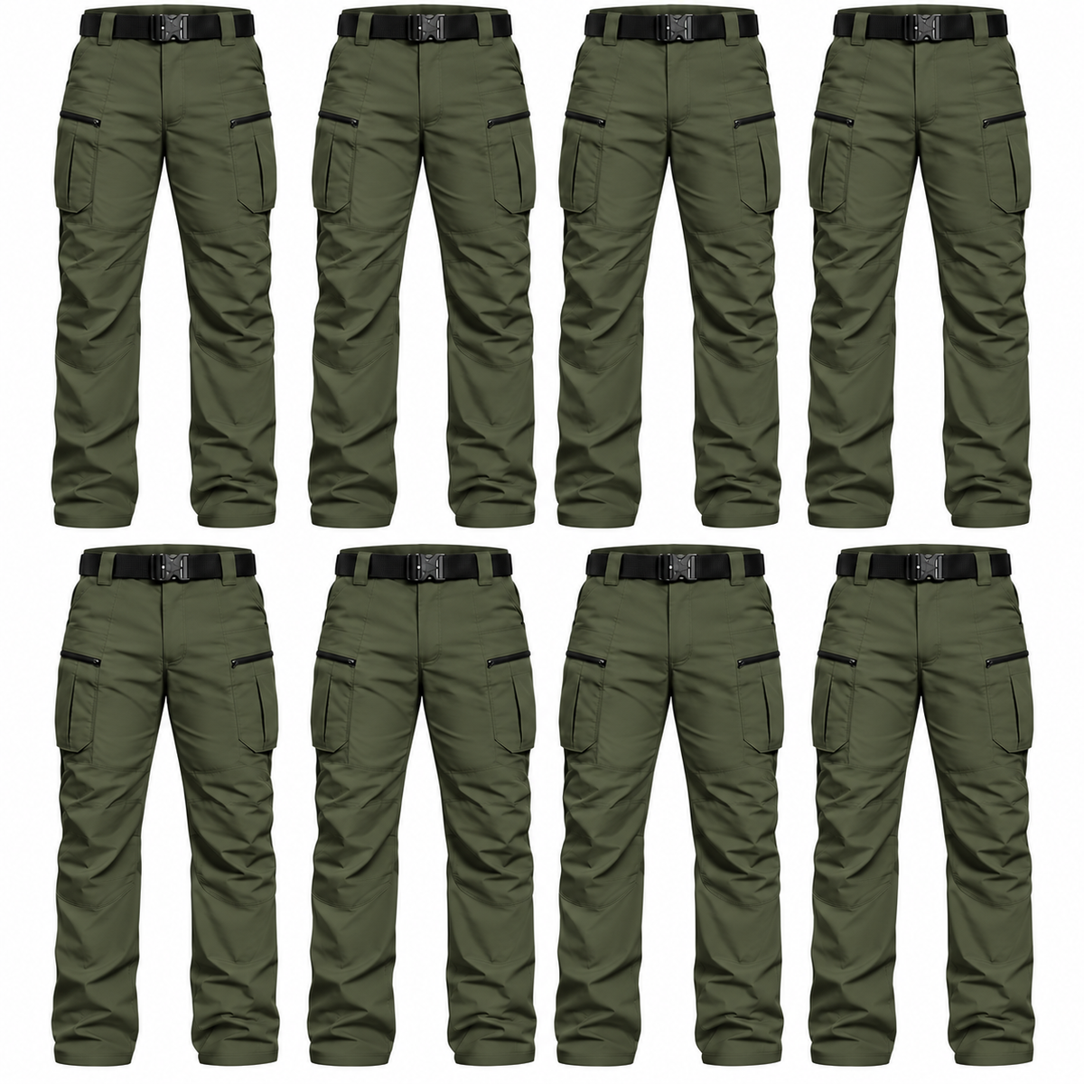 Ripstop Water Resistant Cargo Tactical Pants Lightweight Breathable EDC Outdoor Hiking Work Pants 8 Pockets
