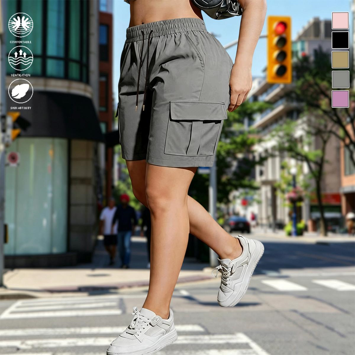 【LAST DAY SALE】Women's Lightweight Cargo Shorts with Multi-Pockets