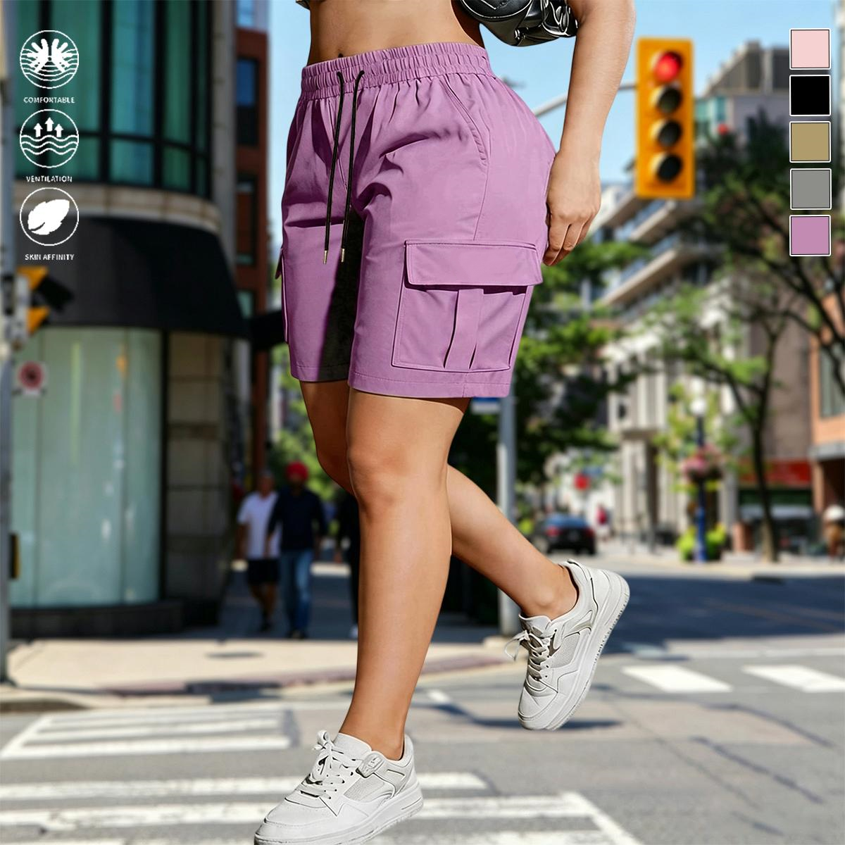 【LAST DAY SALE】Women's Lightweight Cargo Shorts with Multi-Pockets